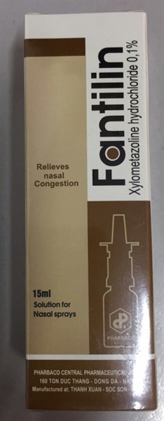 Thuốc xịt mũi Fantilin 15ml (Xylometazolin 0,1%) - TW 1