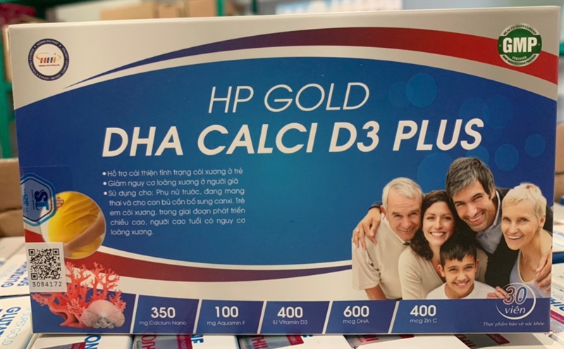 HP Gold DHA Calci D3 Plus (Hộp 2 vỉ x 15 viên) - HHP