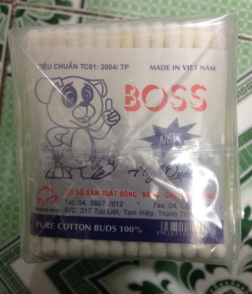 Tăm bông Bos (K*100 cọc) - Tân á