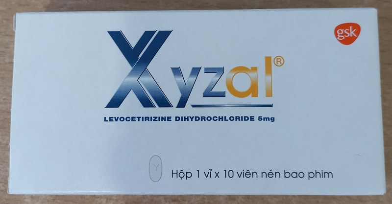 Xyzal 5mg (H*1vỉ*10viên) - Glaxo
