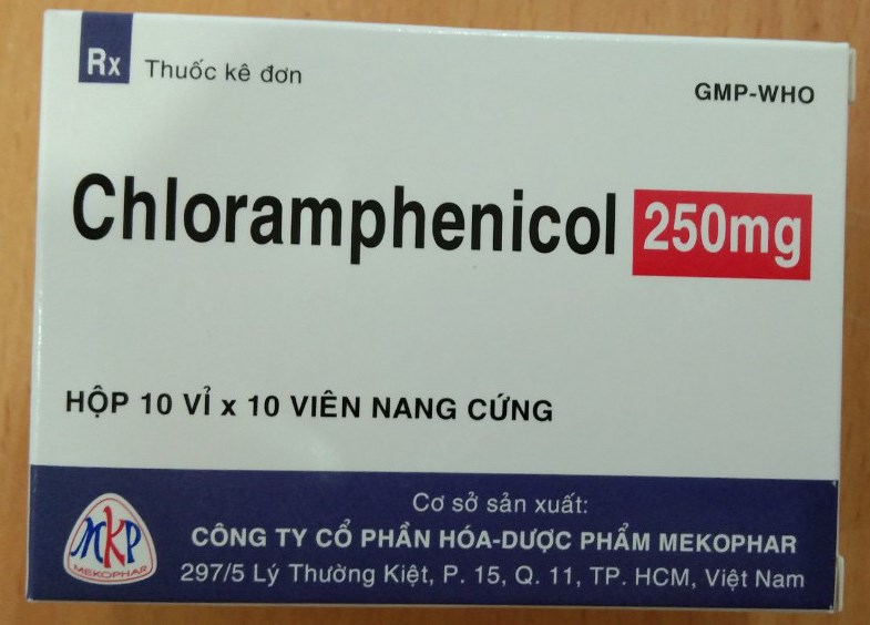 Chloramphenicol 250mg (Clocid)(H*10vỉ*10viên nang cứng) - Mekophar