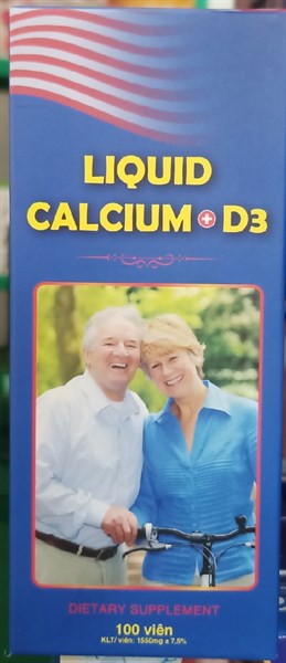 Liquid calcium + D3 (Lọ 100viên) - Tradiphar