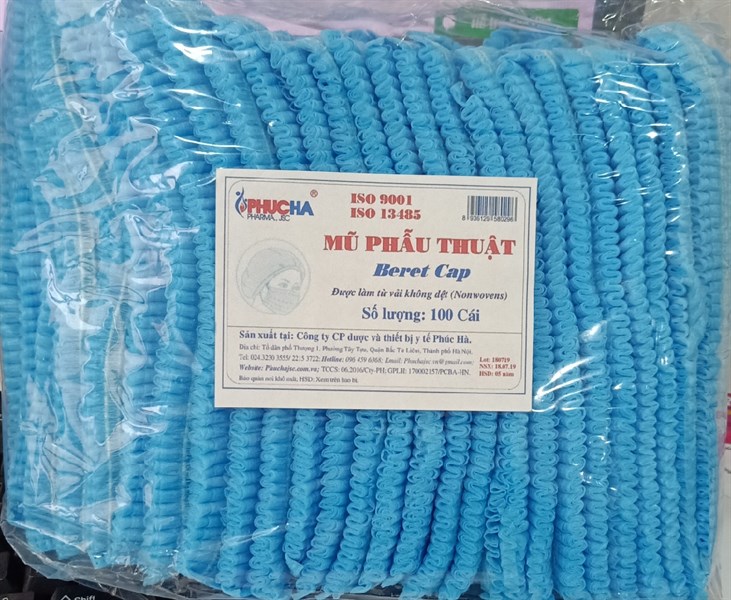 Mũ phẫu thuật chưa tiệt trùng (Túi*100cái)