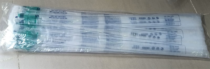 Dây hút dịch MPV có nắp số 14 (Kiện 25túi x 20cái) - Y tế Việt Nam