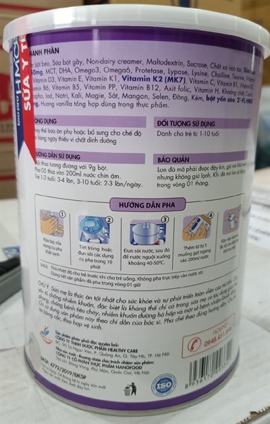 Sữa Biopro HMO Nano pedia gold Nanofood (1 - 10 tuổi) 900g 2