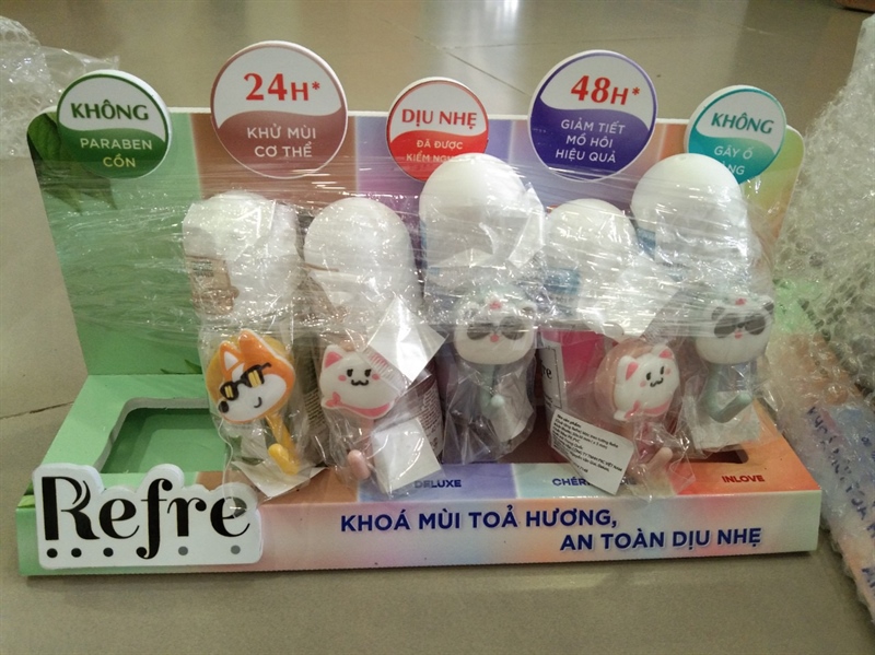 Pack 5 PCS Refre for GT set 2 (Lăn sang trọng + lăn ngọt ngào + lăn trà xanh + lăn hương gỗ + KM lăn sang trọng)