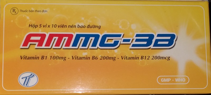 AMMG - 3B (Vitamin B1 - B6 - B12) (Hộp 5 vỉ x 10 viên nén) - Trường Thọ