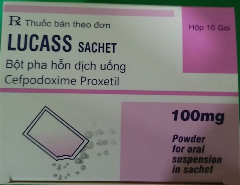 Cefpodoxime 100mg (LUCASS) (H*10gói) - India