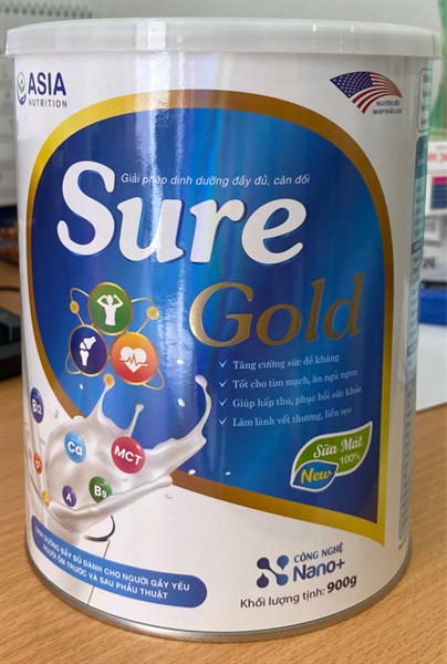 Sữa Nutri Sure Gold 850g (Cho người gấy yếu, người ốm trước và sau phẫu thuật) - Asia