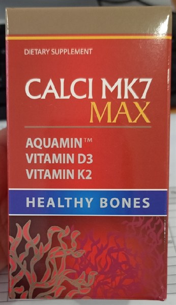Calci MK7 max Ba Lan/Châu Âu BỔ SUNG CANXI ,VITAMIN D (Lọ*60viên)
