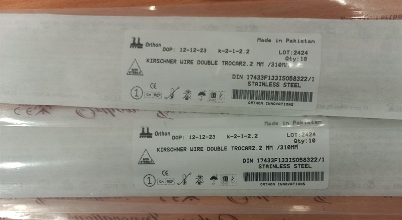 Đinh Kirschner đầu nhọn 2.2 x dài 310mm - Pakistan