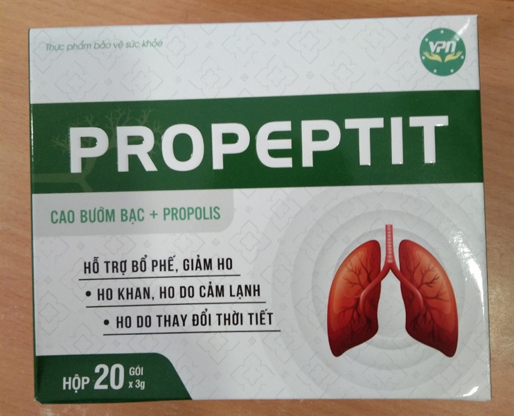 Propeptit (Hỗ trợ bổ phế, giảm ho) (Hộp 20 gói x 3g) - Vipanna