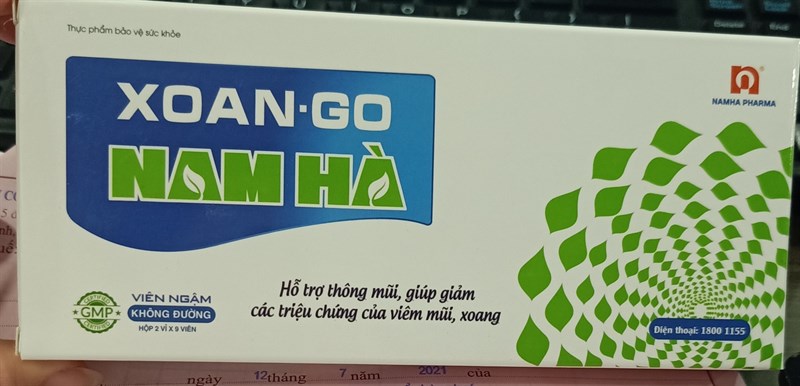 Viên ngậm Xoango Nam Hà (H*2vỉ*9viên) - Nam Hà