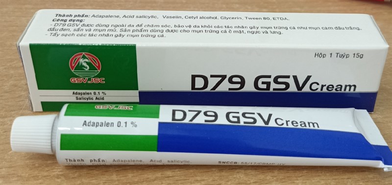 D79 GSV cream 15g (Trị mụn) - Quang xanh