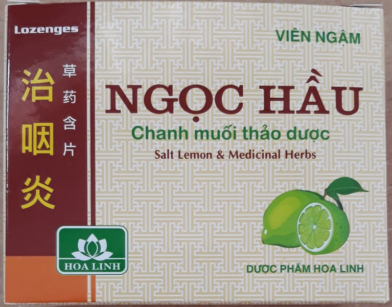 Viên ngậm Ngọc Hầu (Chanh muối thảo dược) (H*4vỉ*5viên) - Hoa Linh