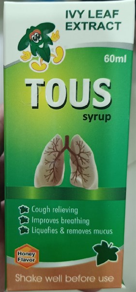 Siro TOUS 60ml (Giãn phế quản, giảm ho, tiêu nhầy) - Pakistan