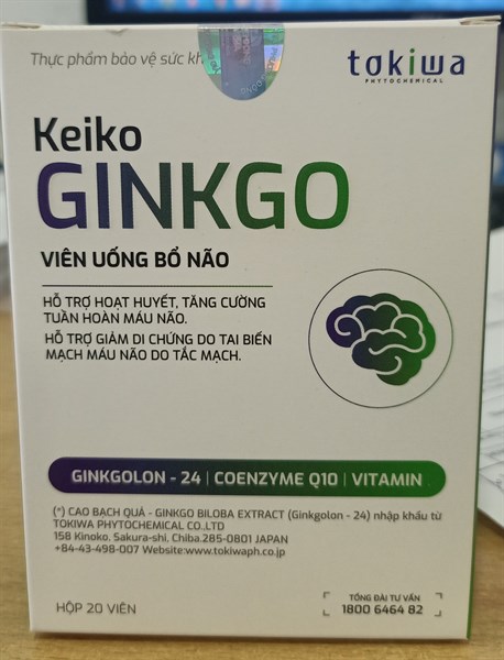 Keiko Ginkgo (Viên uống bổ não) (H*2vỉ*10viên) - Phương Đông 2