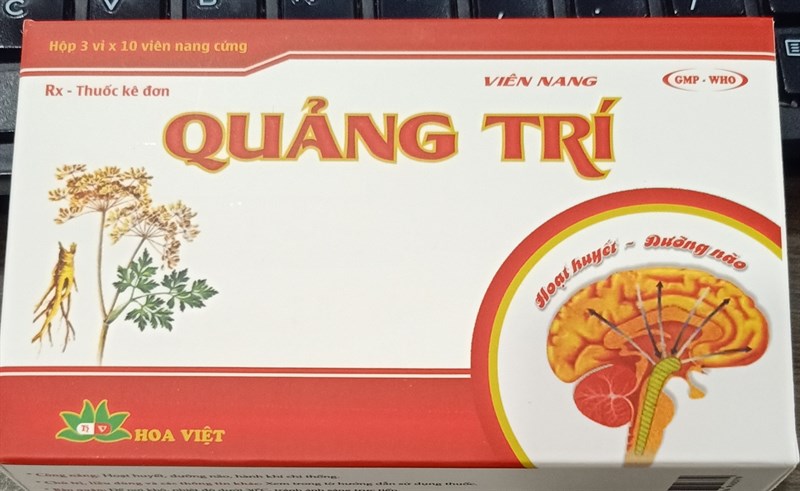 Quảng trí (Hoạt huyết - dưỡng não) (H*3vỉ*10viên) - Hoa Việt