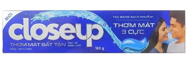 Kem đánh răng CLOSEUP tinh thể băng tuyết 230g xanh đậm-duoc-ban-tai-VẬT TƯ Y TẾ GIÁ TỐT