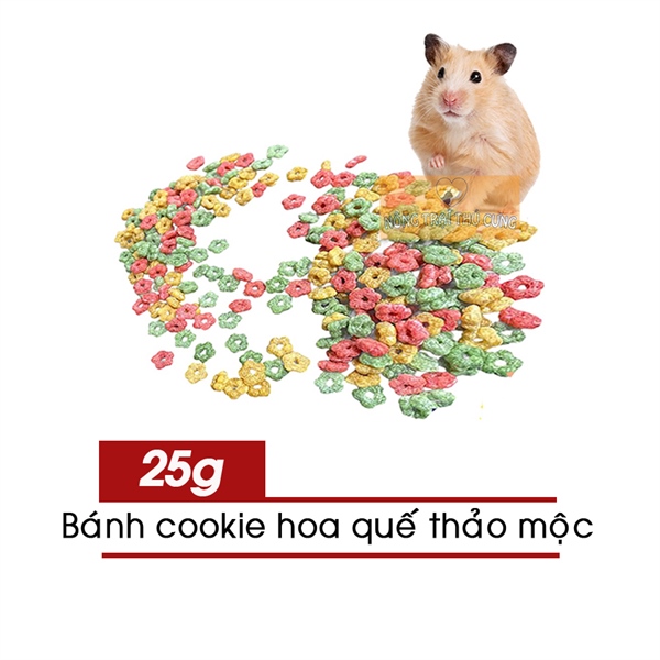 Bánh Cookie Hoa Quế Thảo Mộc Cho Hamster 25g