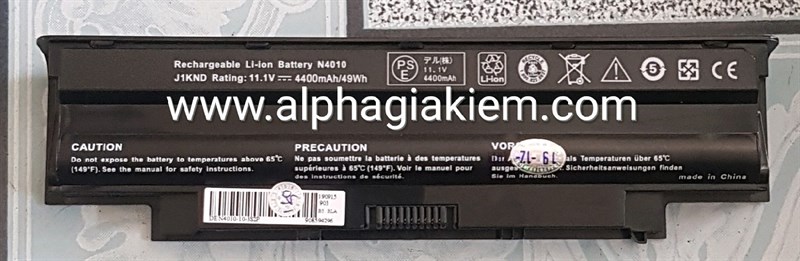 Pin laptop Dell Inspiron N4010, N4050, N4120, N5050, 13R, 14R, 15R - bh 06 tháng