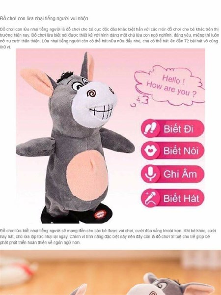 Chú lừa nhại giọng nói