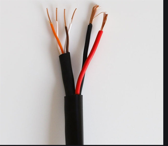 Cáp viễn thông 4 lõi kèm nguồn (6 )lẻ tính m