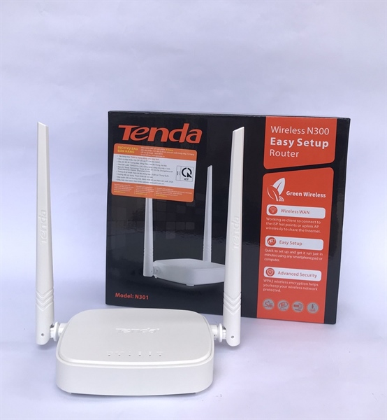 WIFI ROUTER CHUẨN N 300MBPS TENDA N301 (2 râu)