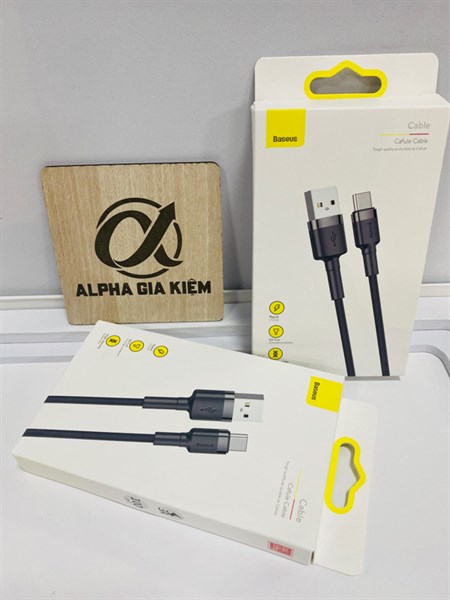 BASEUS CAFULE USB 2.0 / LIGHTNING CABLE 1M BLACK / GREY