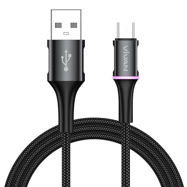 CÁP SẠC VIVAN VDM100 Black