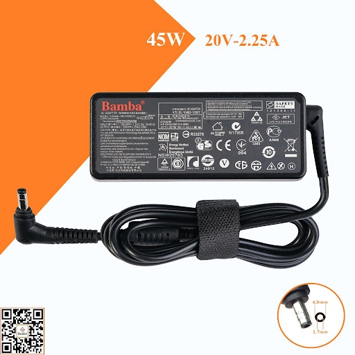 Adapter Sạc Lenovo 20V 3.25a - Đầu nhỏ tròn (Bamba) - bh 06 th