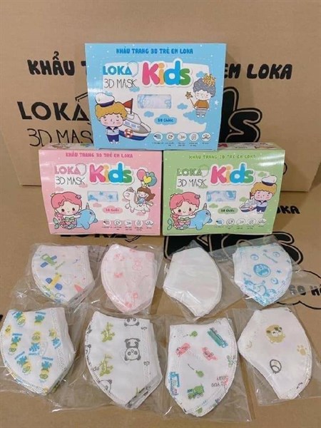 KHẨU TRANG 3D MASK KIDS CHO BÉ -Hộp 50 cái ( Thùng 50 hộp-500k