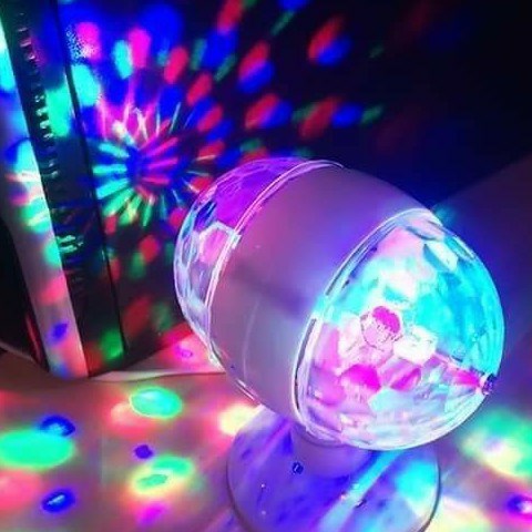 Đèn led xoay 7 màu ..2 mặt