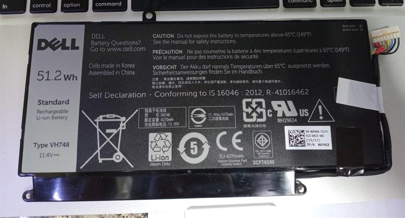 Pin Dell inspiron 5439, vostro 5460, 5470, 5480,5560 Bamba bh 06 tháng