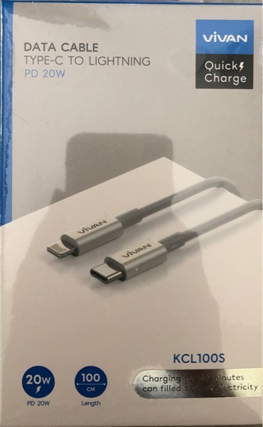 Cáp sạc nhanh IP -C KCL100S VIVAN _ BH 6th