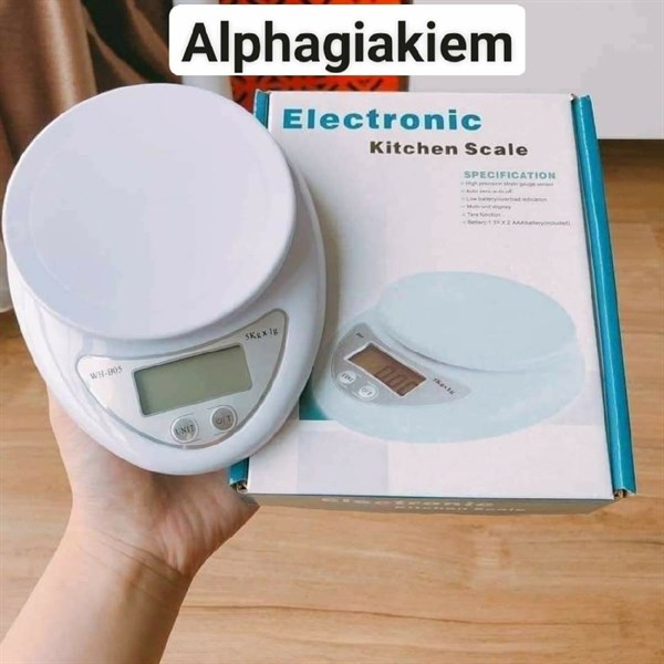 cân nhà bếp nhỏ B05 -5kg - test