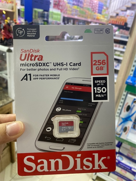 Thẻ nhớ sandisk 256gb-150mb/s