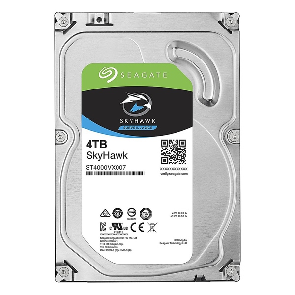 Ổ Cứng - HDD Seagate Skyhawk 4TB 5900RPM SATA 3.5" ST4000VX007