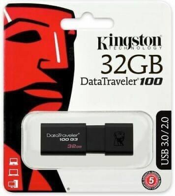 USB KINGSTON 32GB USB 3.0 DT 100G3_DT100G3/32GB
