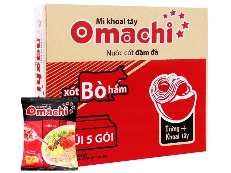 MÌ OMACHI XỐT BÒ HẦM 80G- SÉT 5_37,5k