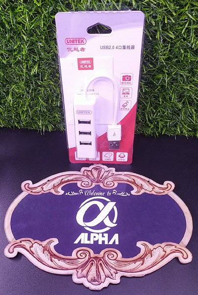 UNITEK HUB 4X USB 2.0. MINI, WHITE, Y-2146