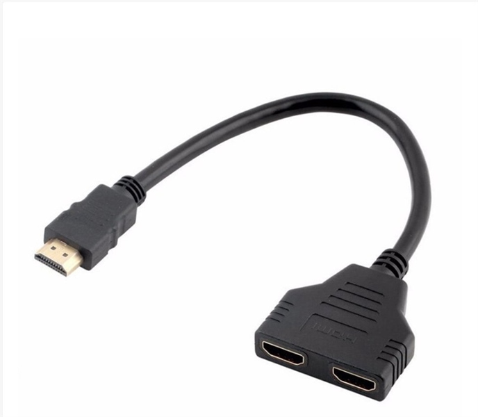 cáp chia HDMI 1 ra 2 ko dùng nguồn- test