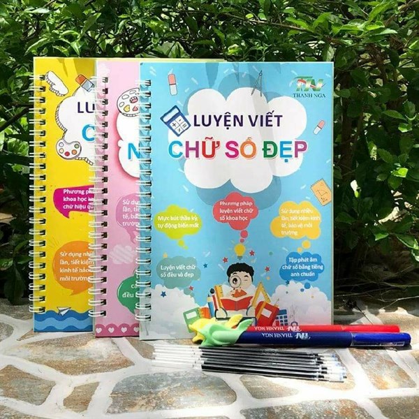 Combo 3 cuốn tập tô - Viết Tặng kèm bút