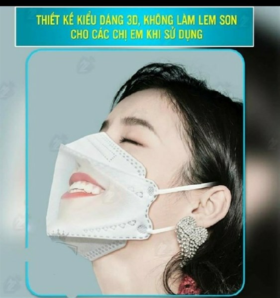 KHẨU TRANG 4D SEN VIỆT LUXURY PRO - Hộp 30 cái