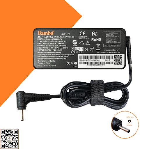 Adapter Sạc Asus đầu trung(Bamba) 19v 65w - bh 06 tháng