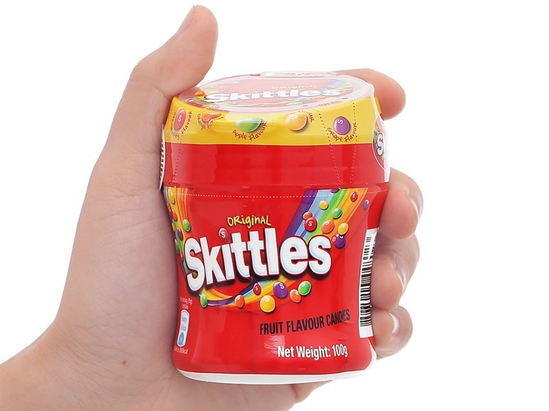 Kẹo Viên Trái Cây Skittles Original Fruit Flavour Candies 100g