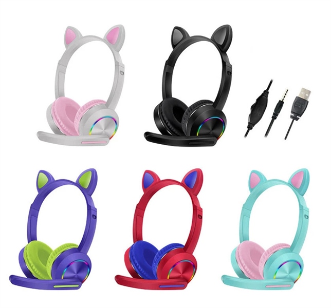 Headphone AKZ - 020 hình tai mèo màu ngẫu nhiên