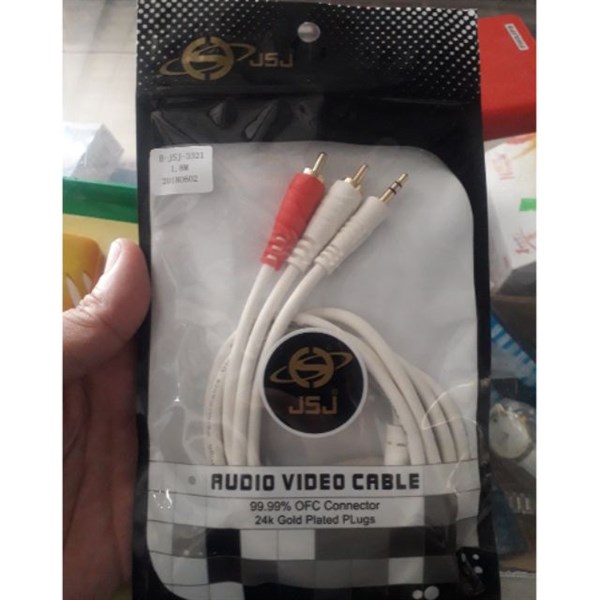 Cable audio 3.5 ra 2 đầu bông sen (loại tốt)