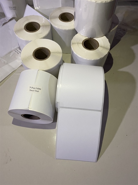 GIẤY IN TEM 75 * 100 (DECAL NHIỆT) A7