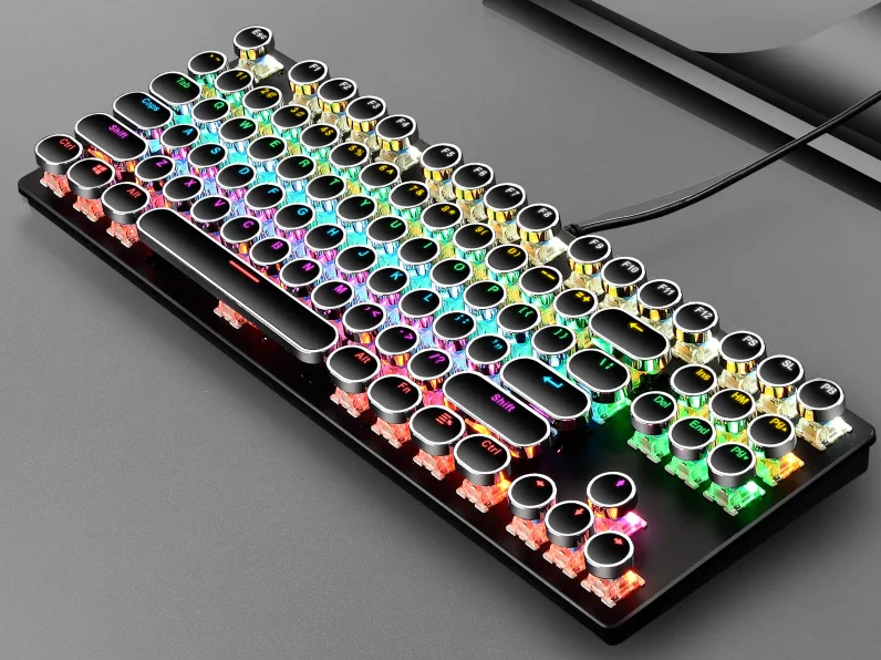 PHÍM CƠ T WOLF T12 LED (BLACK, 87 key, BLUE SW)